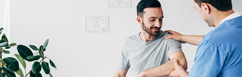 male doctor with patient